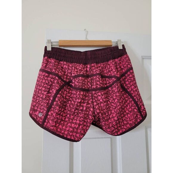 Lululemon Tracker Short III *4-way Stretch Mountain Peaks Bon Bon Bordeaux Drama - Picture 1 of 6